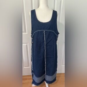 Me and you jean denim dress woman size large jumper